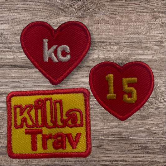 KC Gameday Patch Set – Limited Edition Iron-On Pack