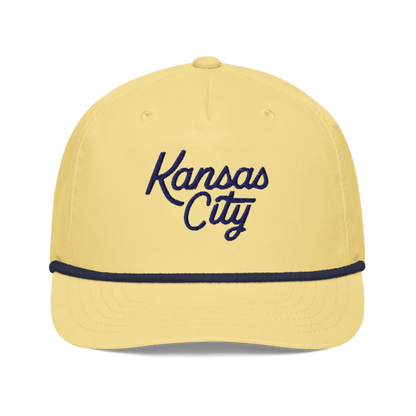 Kansas City Script Rope Hat – Butter Yellow