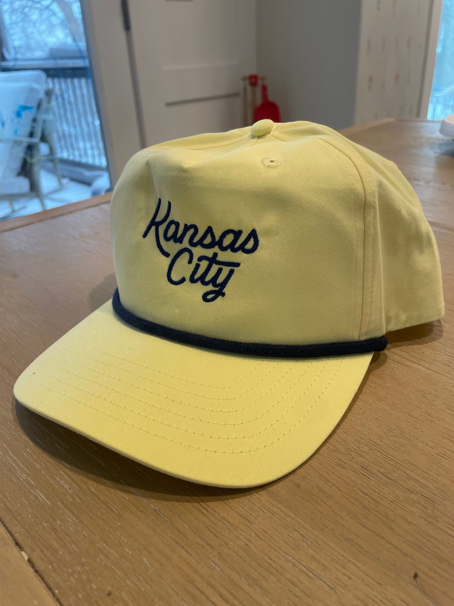 Kansas City Script Rope Hat – Butter Yellow