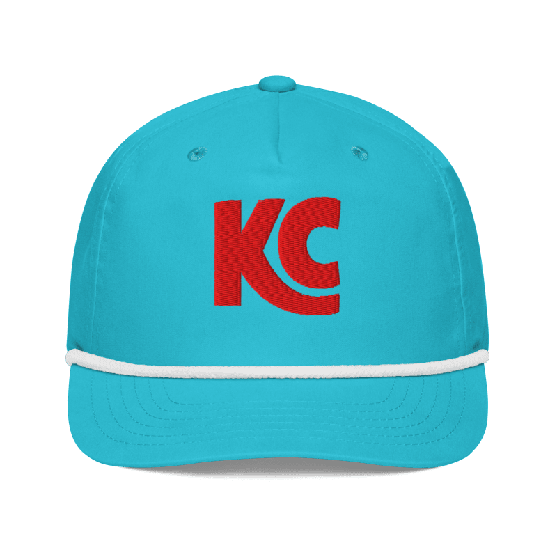 KC Rope Hat – Teal & Red