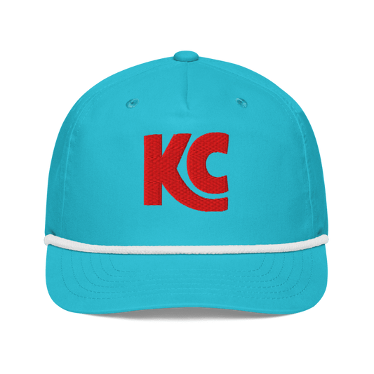 KC Rope Hat – Teal & Red