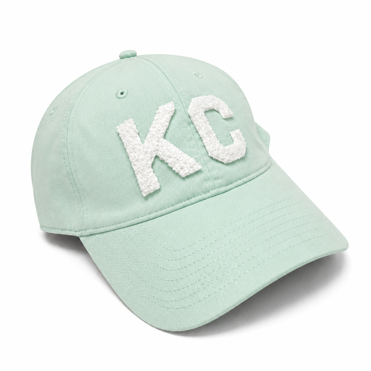 Kansas City KC Dad Hat – White Chenille