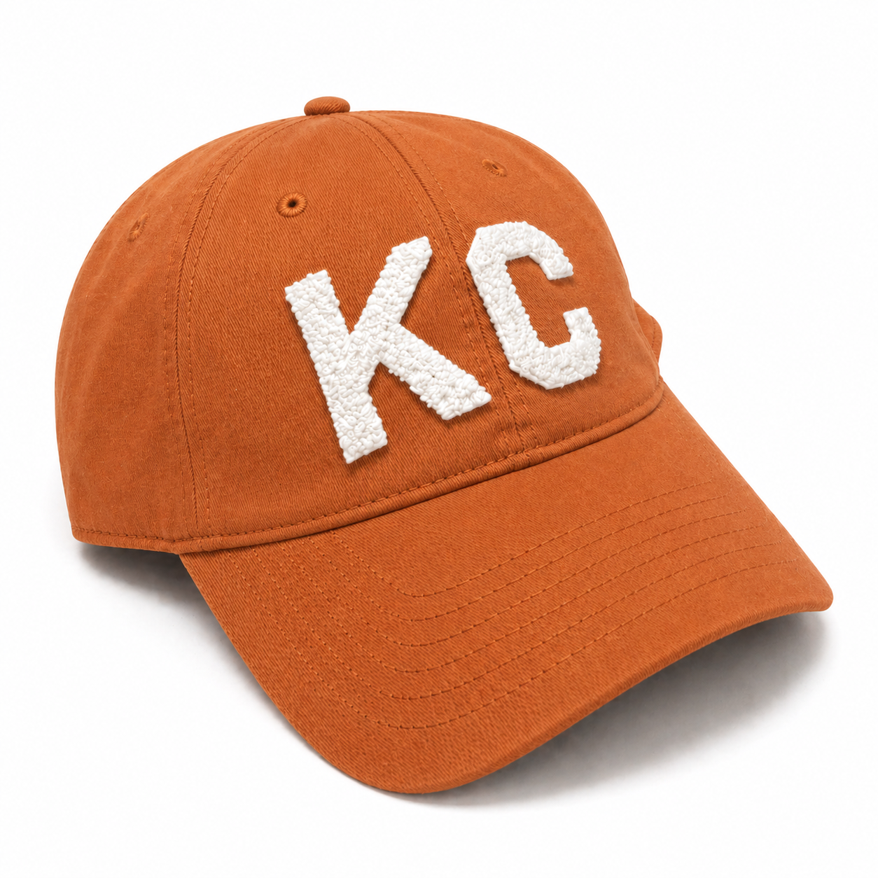 Kansas City KC Dad Hat – White Chenille