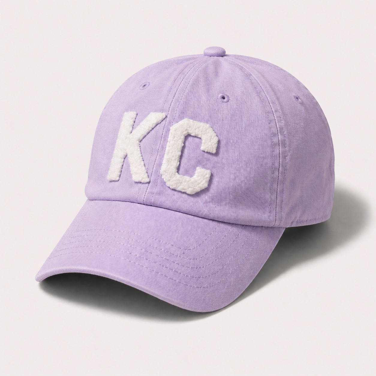 Kansas City KC Dad Hat – White Chenille