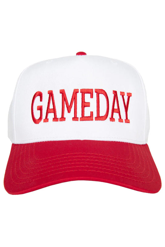 Gameday Snapback red and white mid-profile hat Kansas City style