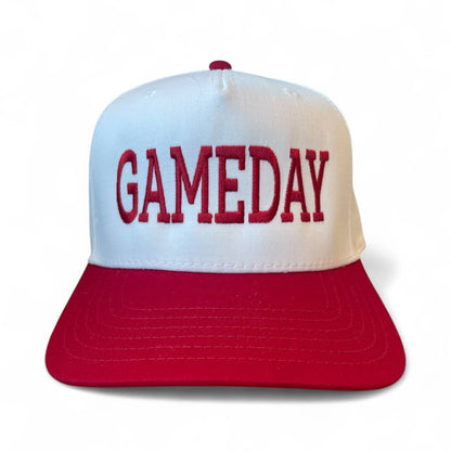 GAMEDAY snapback with 15 patch red and white Kansas City hat