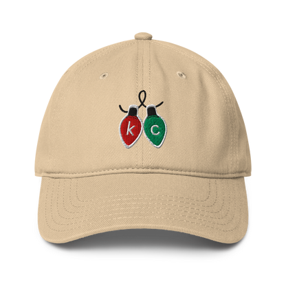 KC Christmas Lights Dad Hat holiday embroidered Kansas City hat