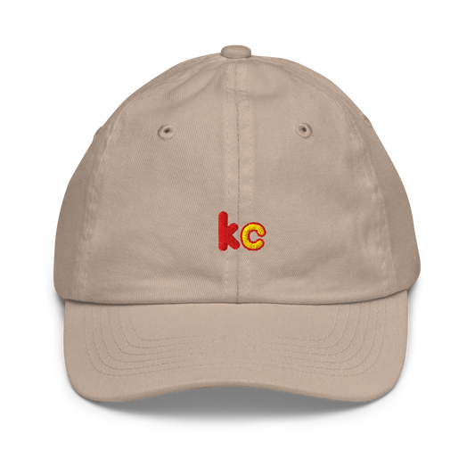 Kids KC Hat khaki youth Kansas City embroidered kc hat
