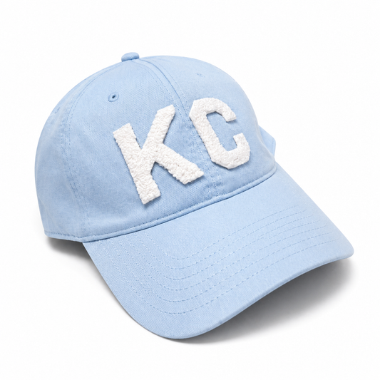 Kansas City KC Dad Hat – White Chenille