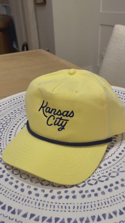 Kansas City Script Rope Hat – Butter Yellow